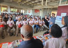 Outubro Rosa: SINTRACOM-BA promoveu atividade em canteiro de obras da MD – Fotos e vídeos