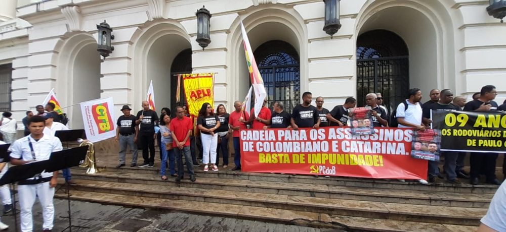 Ato cobra fim da impunidade para os assassinos de Colombiano e Catarina