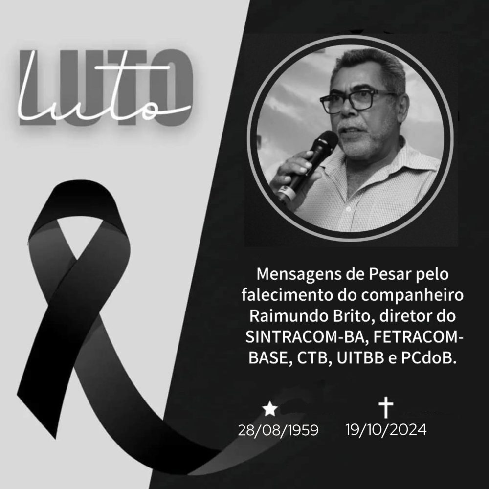 Sepultamento de Raimundo Brito será neste domingo, 20/10, às 16:30h, no Bosque da Paz