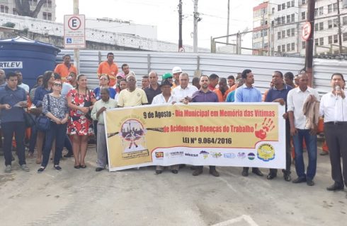 DDS marcou o Dia Municipal em Memória das Vítimas de Acidentes e Doenças do Trabalho