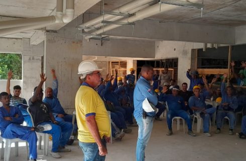 SINTRACOM-BA participou de DDS na empresa São Conrado, em Alphaville