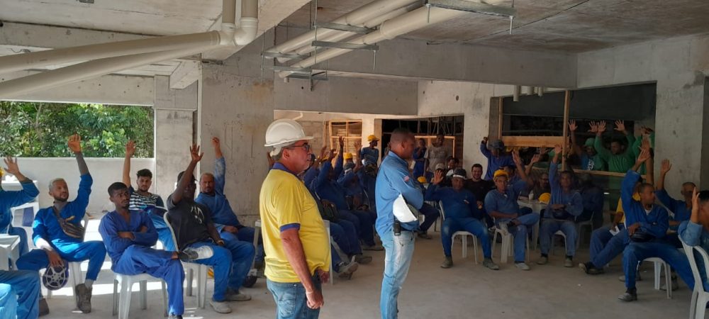 SINTRACOM-BA participou de DDS na empresa São Conrado, em Alphaville