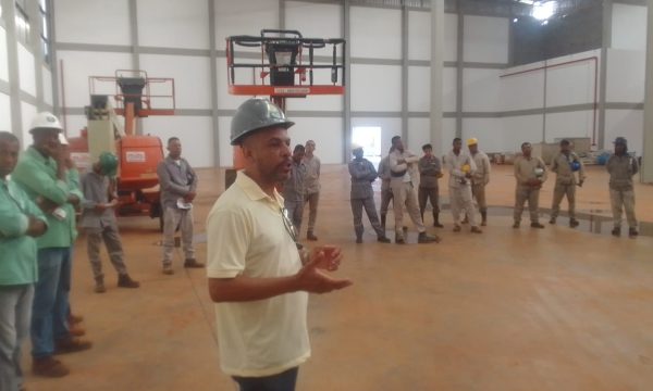 SINTRACOM-BA visita canteiros de obras das construtoras BDG e PJ, em Conceição do Jacuípe