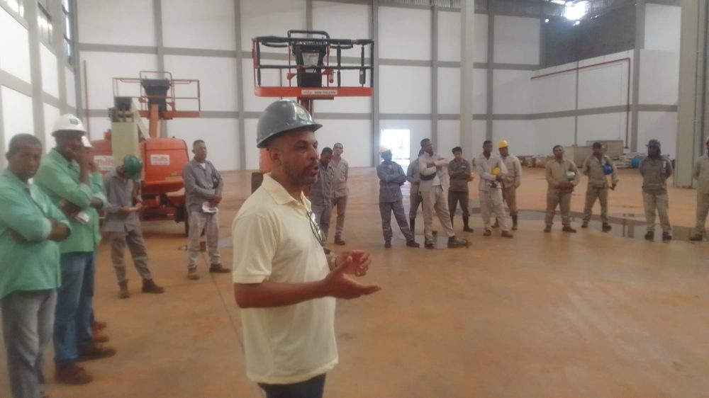 SINTRACOM-BA visita canteiros de obras das construtoras BDG e PJ, em Conceição do Jacuípe