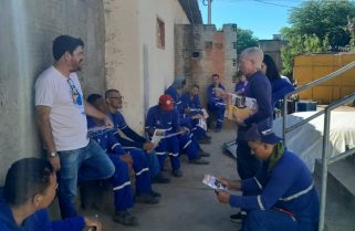 Irecê: SINTRACOM-BA participou do DDS com trabalhadores (as) da empresa Sulbaiana