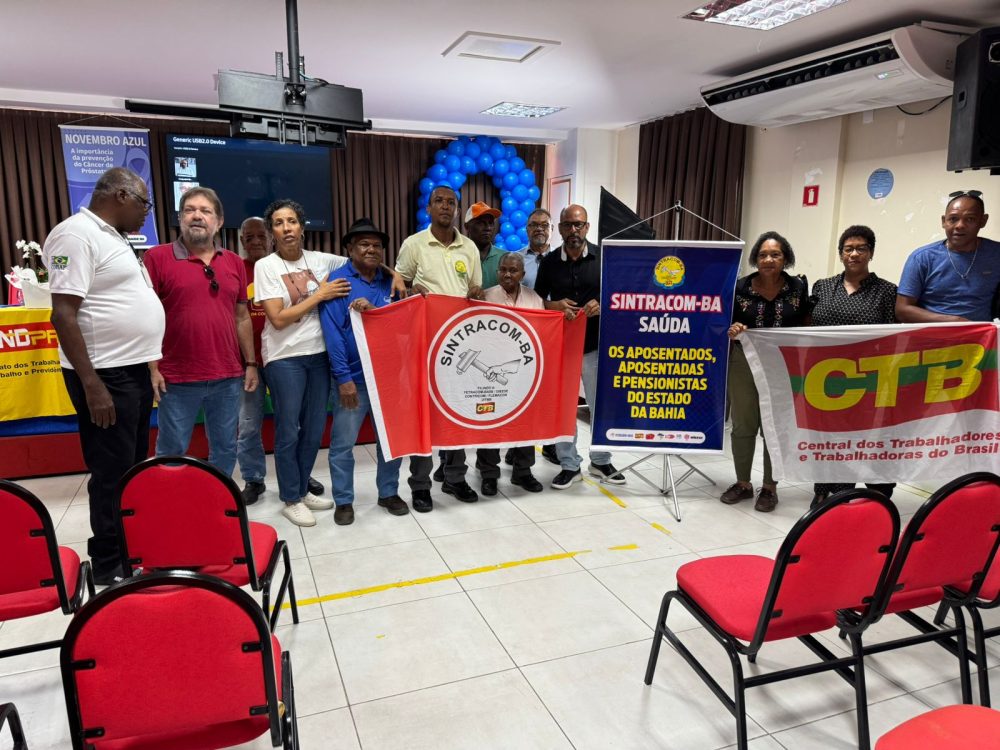 SINTRACOM-BA participa de Seminário dos Aposentados e Aposentadas da FEASAPEB