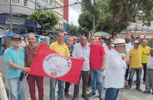 24/01 Dia do Aposentado: SINTRACOM-BA participou de ato na Piedade