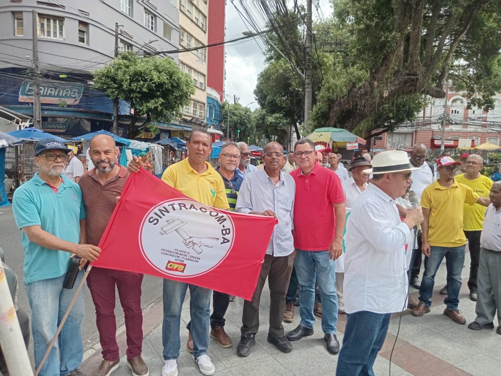 24/01 Dia do Aposentado: SINTRACOM-BA participou de ato na Piedade