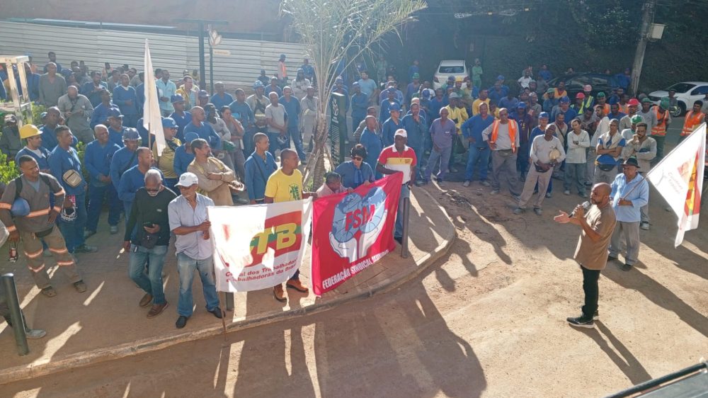 A hora de lutar é agora: Campanha Salarial ocupa os canteiros. Hoje (13) teve mobilização no Horto Florestal