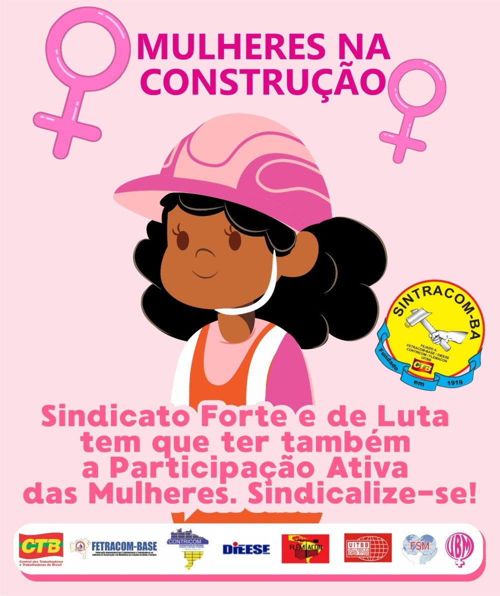 Dia Internacional da Mulher: Em 09/03, 9h, tem atividade no SINTRACOM-BA. Participe!