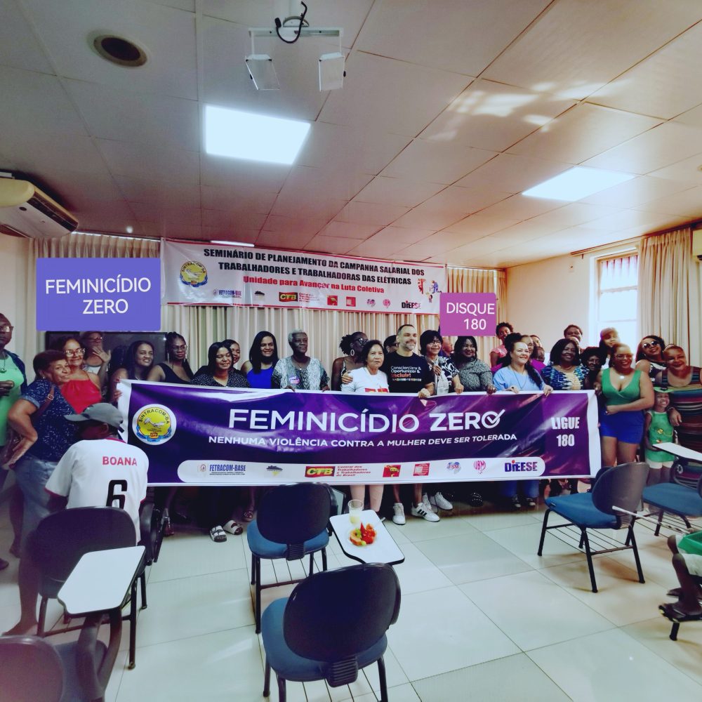 SINTRACOM-BA na campanha Feminicídio Zero