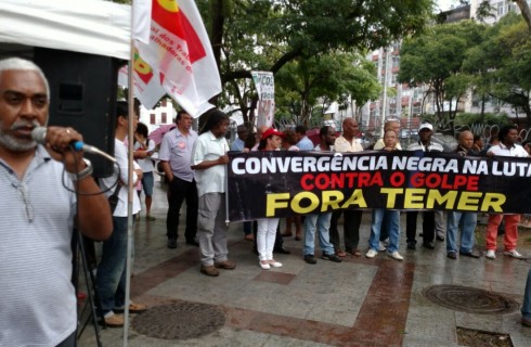 CTB reuniu lideranças sindicais em ato contra o golpe e em defesa dos direitos