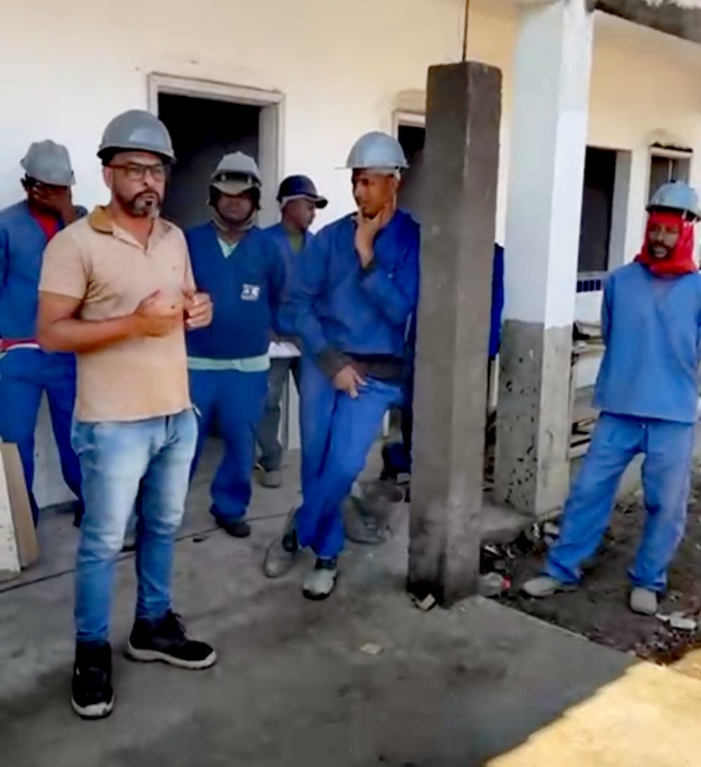 QG não respeita direitos dos trabalhadores em obra da Prefeitura, em Castro Alves