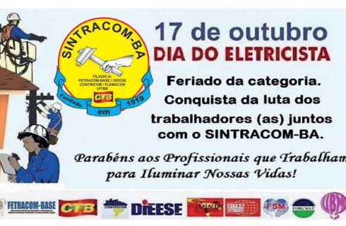 Viva o Dia do Eletricista: 17/10 é nosso feriado!