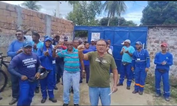 A luta continua na ilha: Trabalhadores (as) paralisaram as atividades na CS, Consórcio Águas de Itaparica