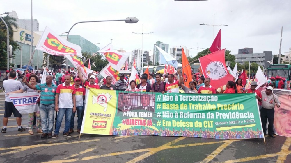 A greve geral por direitos nas ruas da Bahia e do Brasil