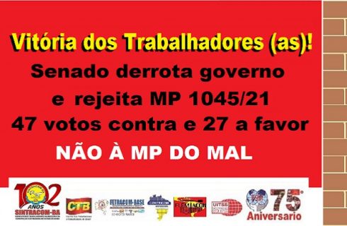Vitória dos Trabalhadores e derrota de Bolsonaro no Senado