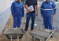 SINTRACOM-BA visitou canteiro de obras da BMV, no município de Arataca