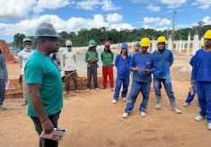 SINTRACOM-BA visita o canteiro da BMV, em Ibirapitanga