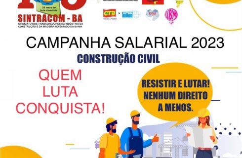 Campanha Salarial da Construção 2023: começam as reuniões de negociação
