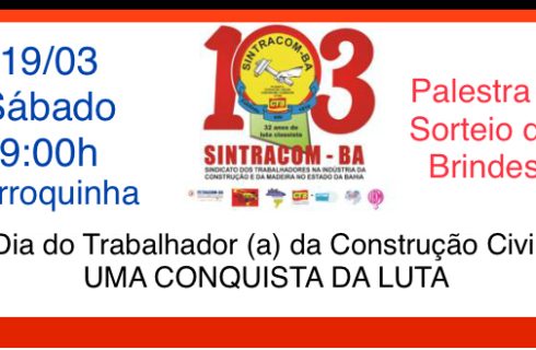 Sintracom-BA convida todos (as): Venha participar!