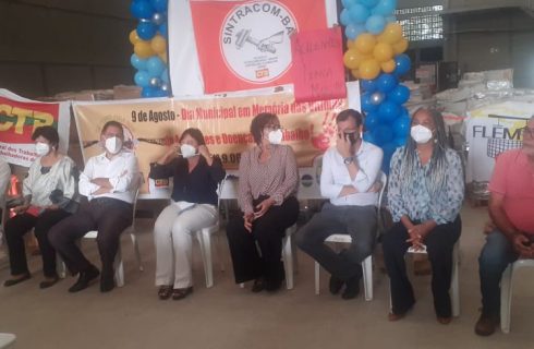 Atividades do Sintracom mobilizam trabalhadores (as) no Dia Municipal em Memória das Vítimas de Acidentes do Trabalho e Doenças Ocupacionais