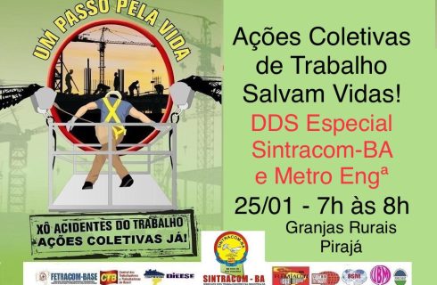 Sintracom-BA realiza DDS especial na Metro Engª