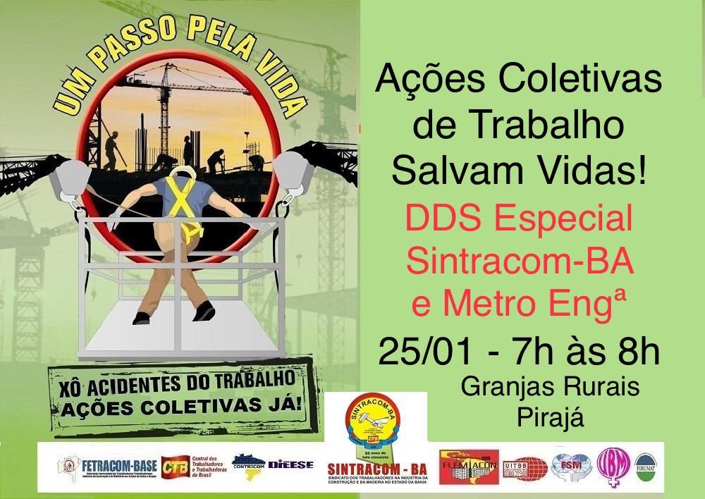 Sintracom-BA realiza DDS especial na Metro Engª