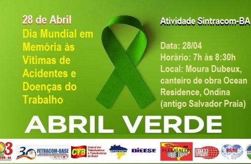 Em Memória às Vítimas de Acidentes do Trabalho