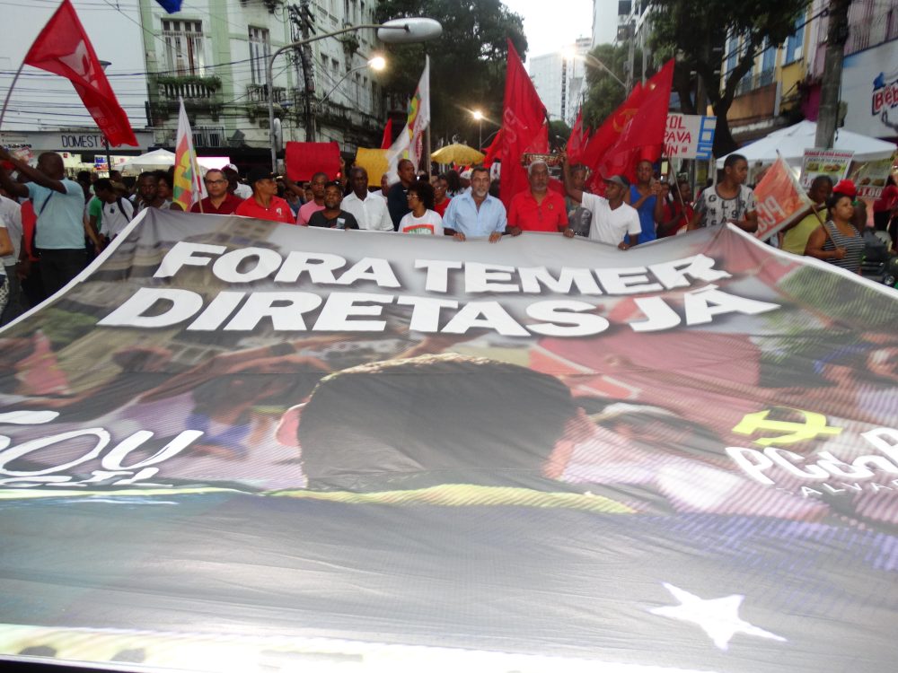 Ninguém aguenta mais este governo corrupto: Fora Temer – Eleições Diretas Já!