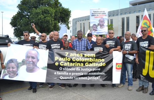 Ato lembra 7 anos da morte de Colombiano e Catarina