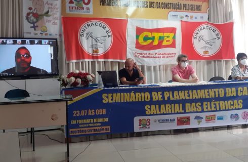 Seminário de Planejamento dá início à Campanha Salarial 2022 / 2023 dos Trabalhadores (as) das Elétricas