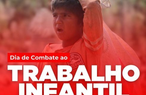 Campanha nacional convoca a sociedade a combater a exploração infantil no trabalho