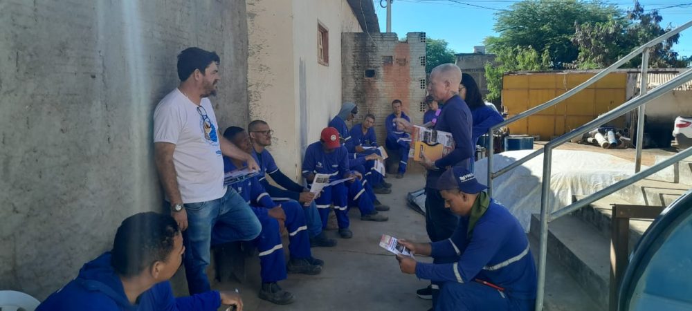 Irecê: SINTRACOM-BA participou do DDS com trabalhadores (as) da empresa Sulbaiana