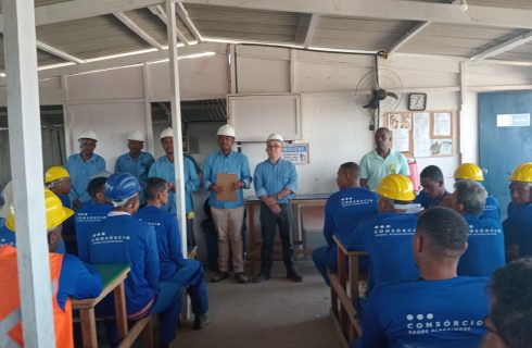 SINTRACOM-BA participou de DDS na obra do Hospital Regional de Alagoinhas