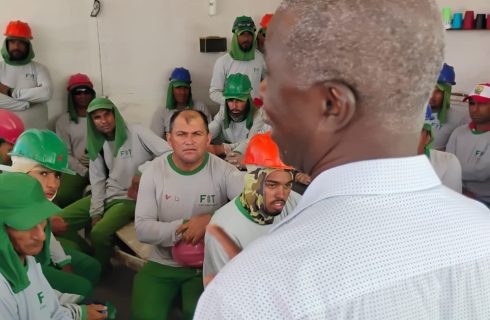 Diretores visitam obras em Remanso e cobram cumprimento da CCT