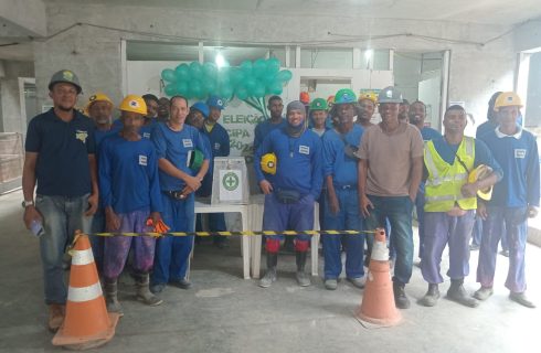 SINTRACOM-BA acompanha eleição da CIPA na obra House Ocean