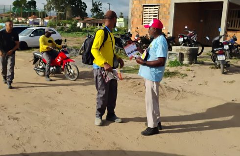 SINTRACOM-BA visita o canteiro de obras da L Marquezzo, em Conceição da Feira
