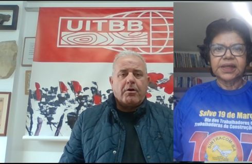 UITBB e FLEMACON saúdam o 19 de Março, Dia dos Trabalhadores (as) da Construção e 107 anos do SINTRACOM-BA
