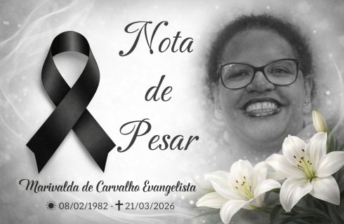 NOTA DE PESAR pelo falecimento de Marivalda de Carvalho Evangelista