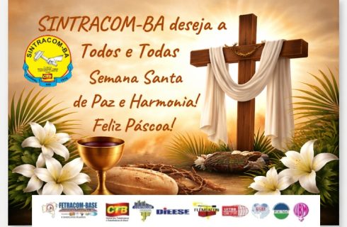 Desejamos uma Semana Santa de Paz, Harmonia e União. Feliz Páscoa!