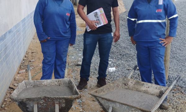 SINTRACOM-BA visitou canteiro de obras da BMV, no município de Arataca