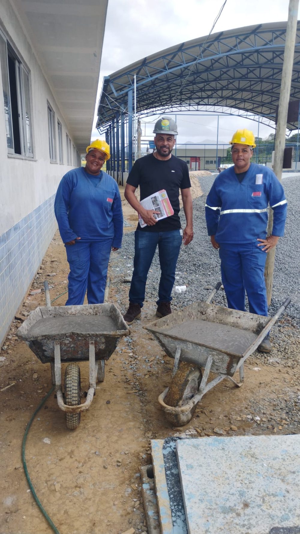 SINTRACOM-BA visitou canteiro de obras da BMV, no município de Arataca