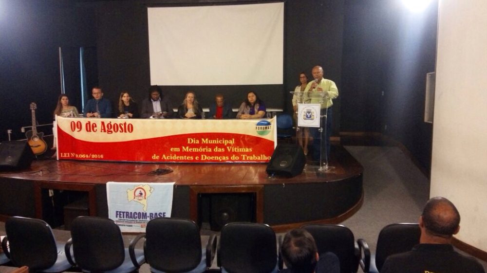 9 de Agosto: Dia Municipal em Memória das Vítimas de Acidentes e Doenças do Trabalho