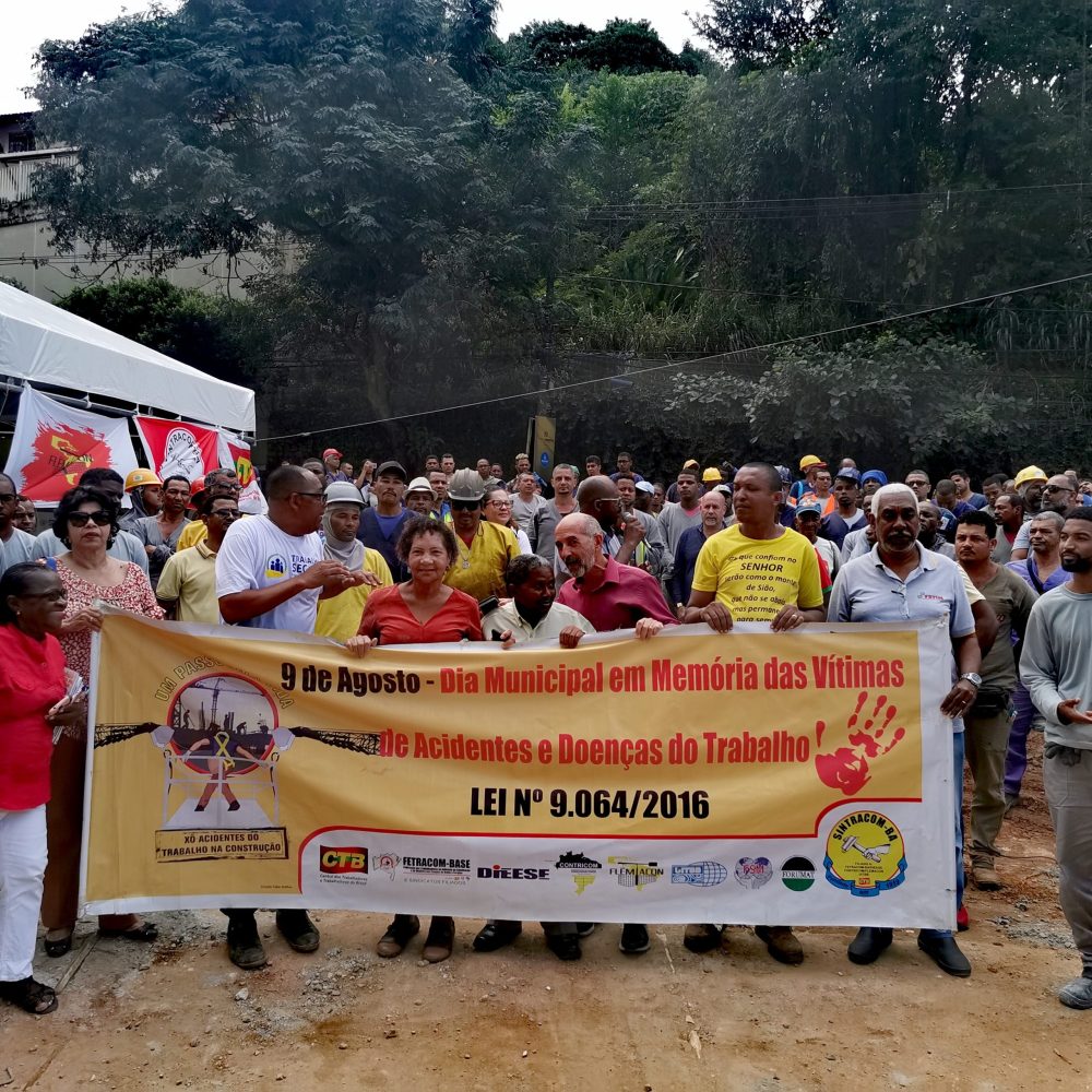 Sintracom-BA reúne cerca de mil trabalhadores (as) em ato no Dia em Memória às Vítimas de Acidentes de Trabalho