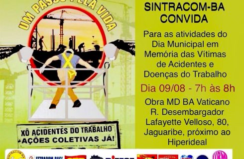 9 de Agosto: Dia em Memória das Vítimas marca 13 anos do acidente de trabalho que matou nove operários da construção