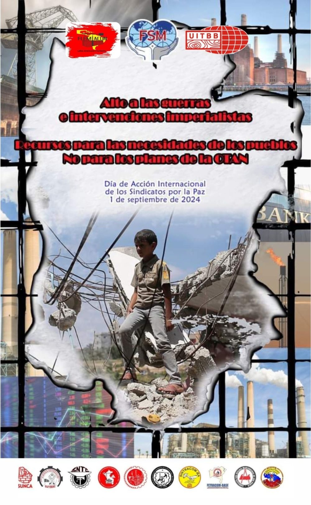 Declaração do Sintracom-BA no Dia Internacional de Ação dos Sindicatos pela Paz, 1º de Setembro