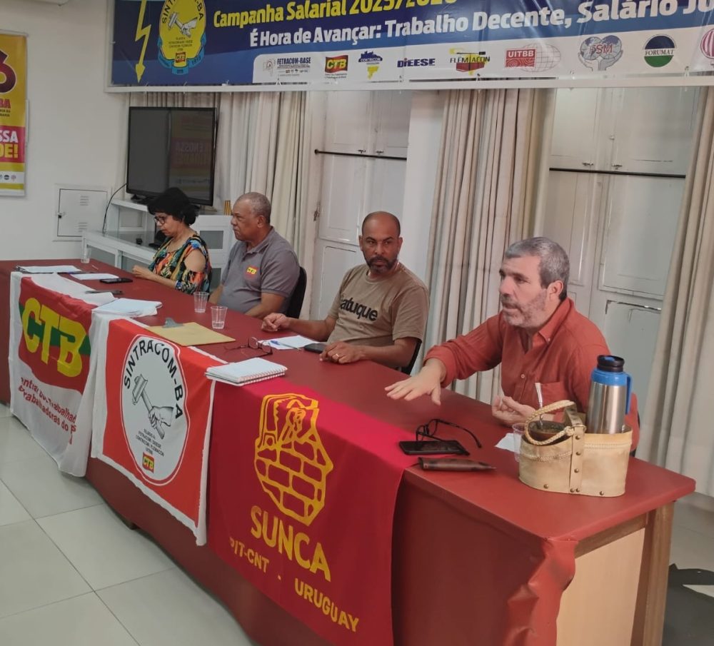 Diretoria do SINTRACOM-BA se reúne com dirigentes do SUNCA e da UITBB