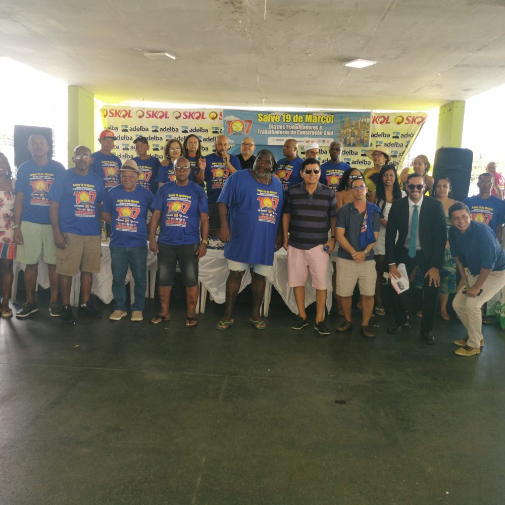 Fotos e vídeos: Festa do 19 de Março, 107 anos do SINTRACOM-BA e Dia dos Trabalhadores e Trabalhadoras da Construção Civil da Bahia