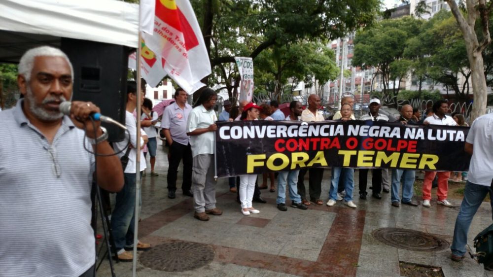 CTB reuniu lideranças sindicais em ato contra o golpe e em defesa dos direitos